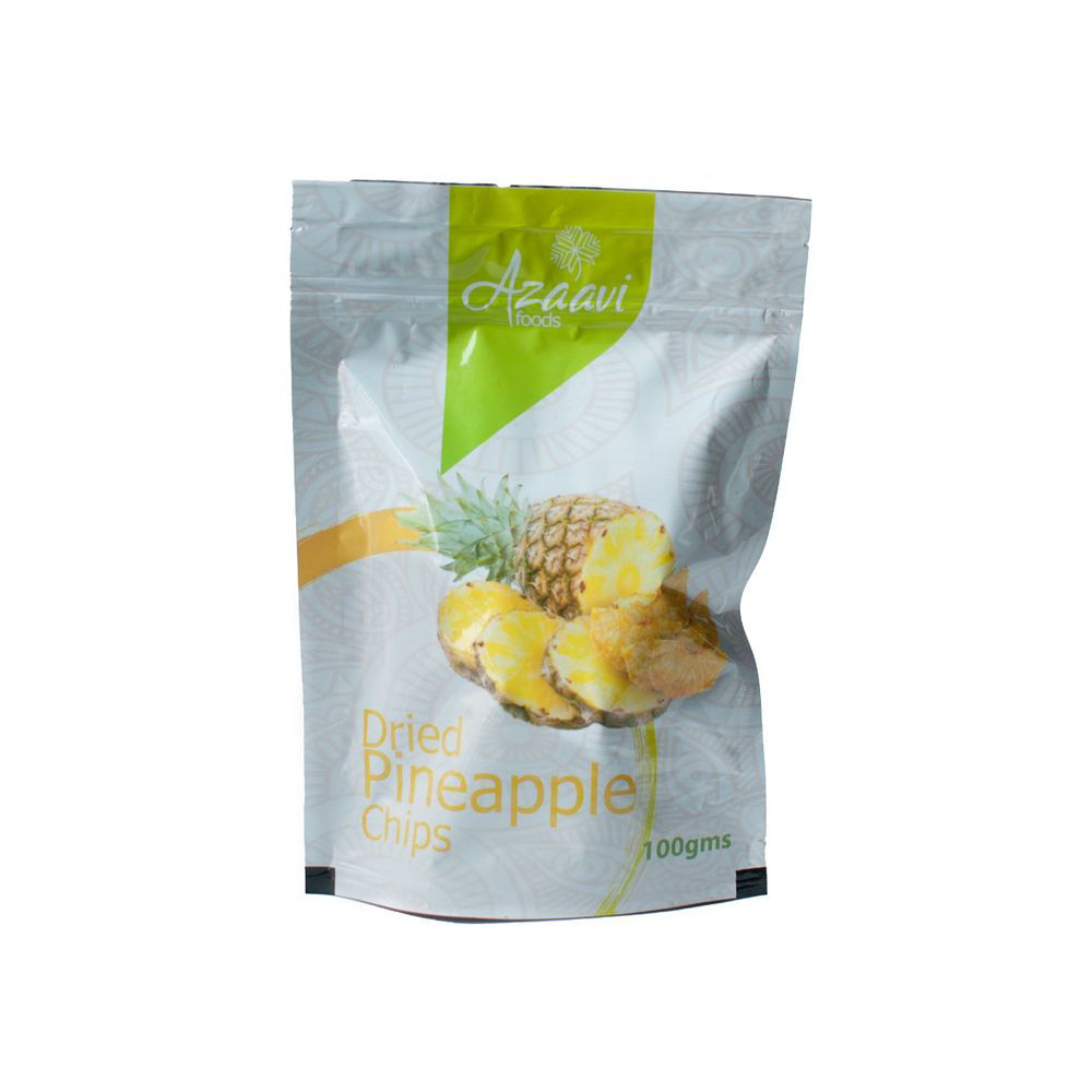 Azaavi Foods Dried Pineapple Slices - 1kg - Carton of 6 Pieces