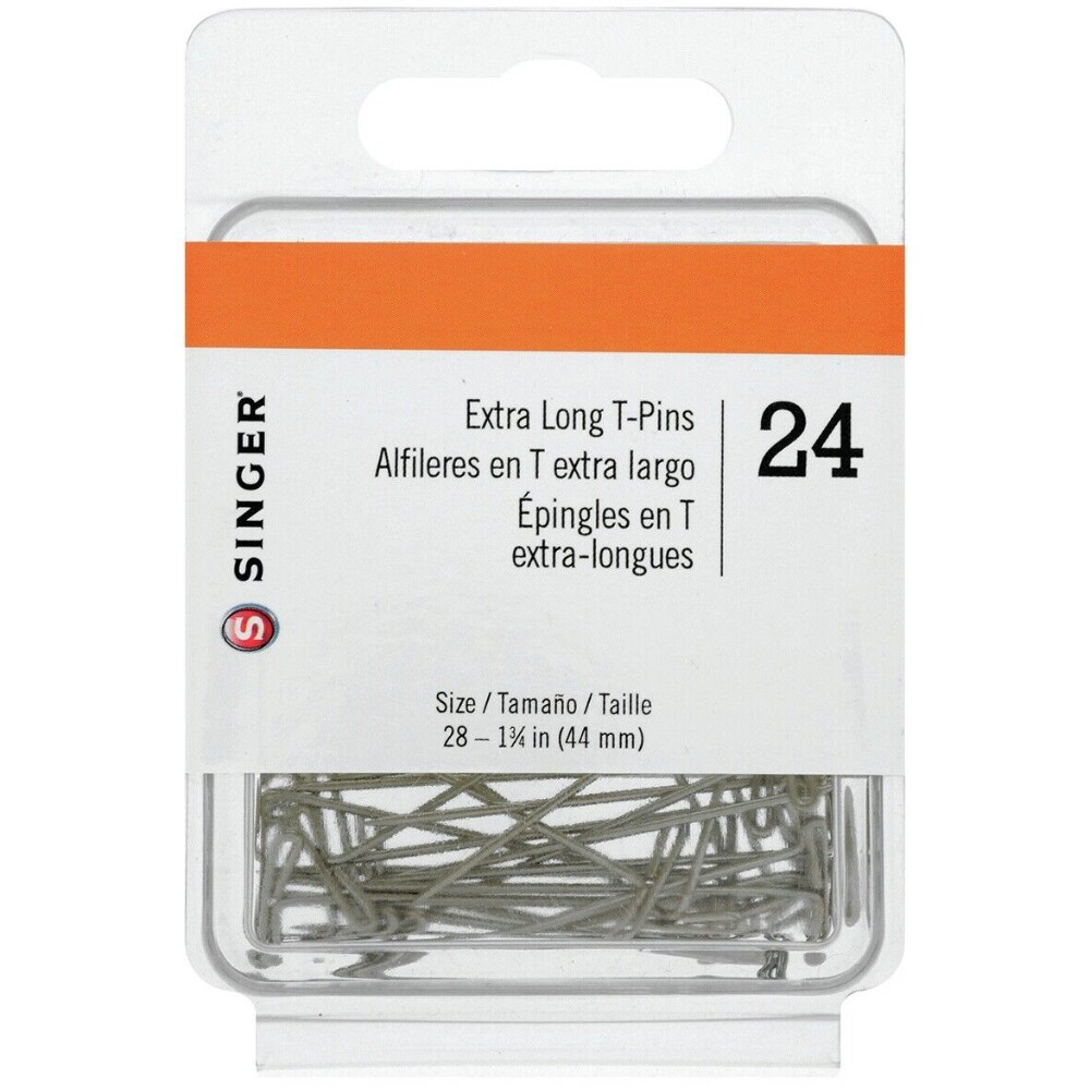 T-pins, box of 24 pins