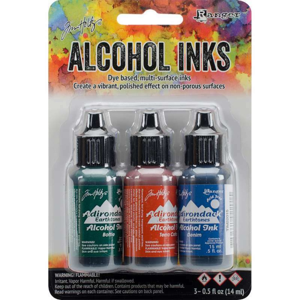 Ranger Adirondack Alcohol Ink .5 Ounce 3/Pkg-Rustic Lodge