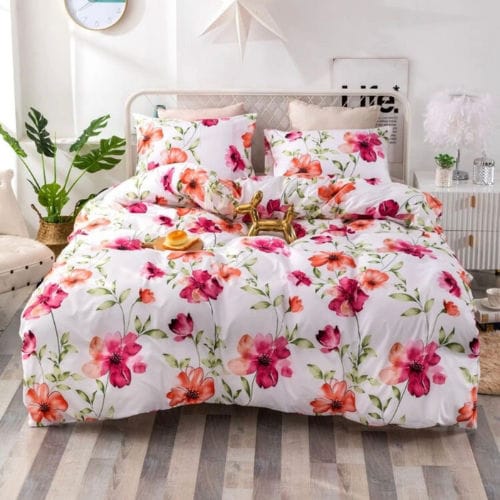 Floral queen deals bedding