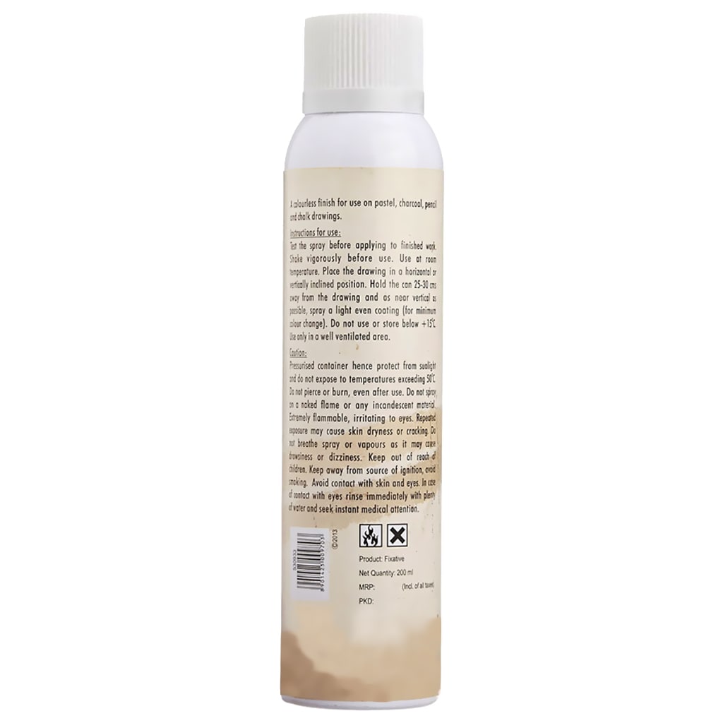 Camel 200 ML Artists Fixative Spray In Tin Bottle For Pastel,Charcoal And  Pencil