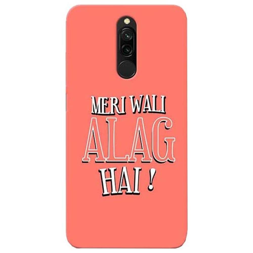 Meri Wali Alag Hai Printed Mobile Cover Xiaomi Redmi 8 Pink