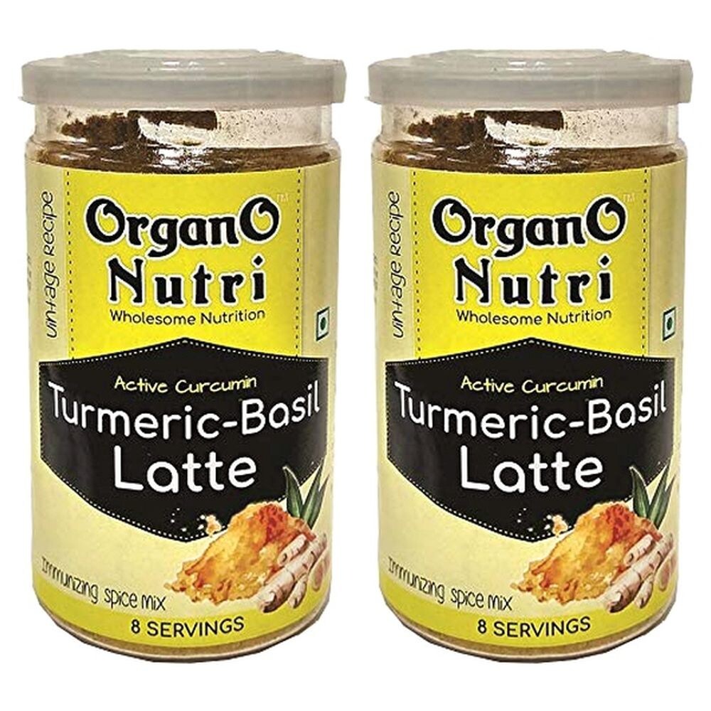 Organo Nutri Basil Latte Turmeric 100 g Pack of 2