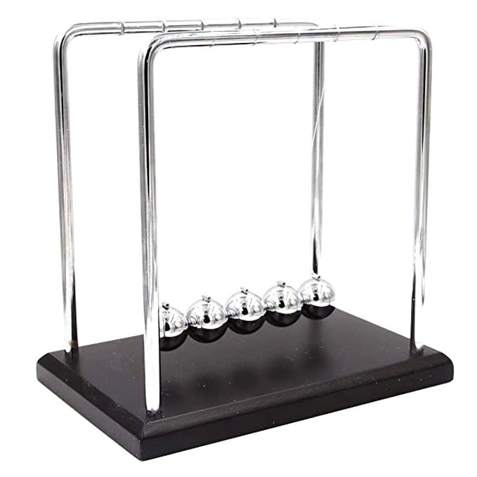 Buy Online Wooden Base And Metal Frame Newton's Cradle, Balancing Balls ...