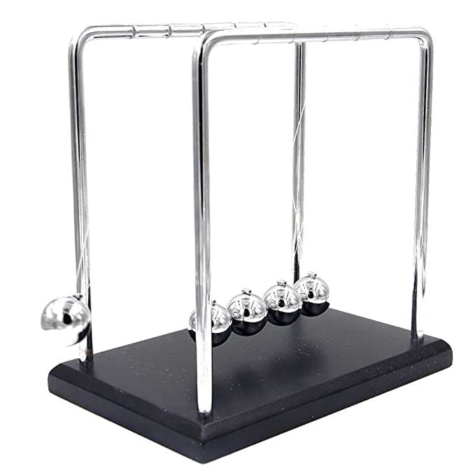 Buy Online Wooden Base And Metal Frame Newton's Cradle, Balancing Balls ...