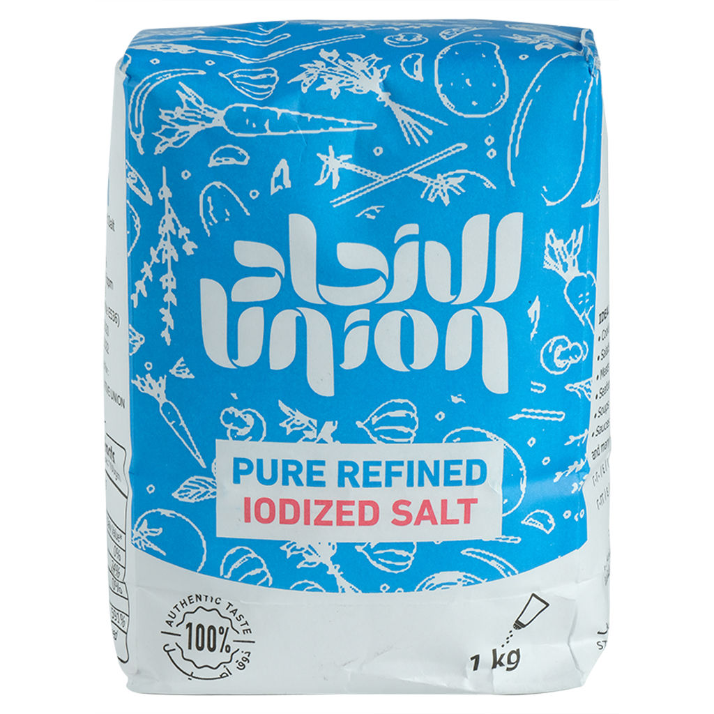 Picture of Union Iodized Salt Packet, 1Kg - Pack of 12 - Carton