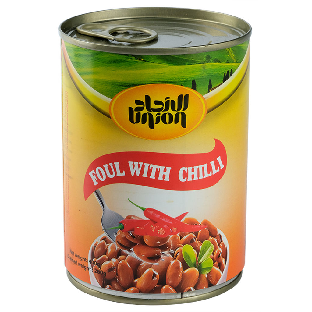 Picture of Union Foul Plain With Chilli, 400g - Pack of 24 - Carton