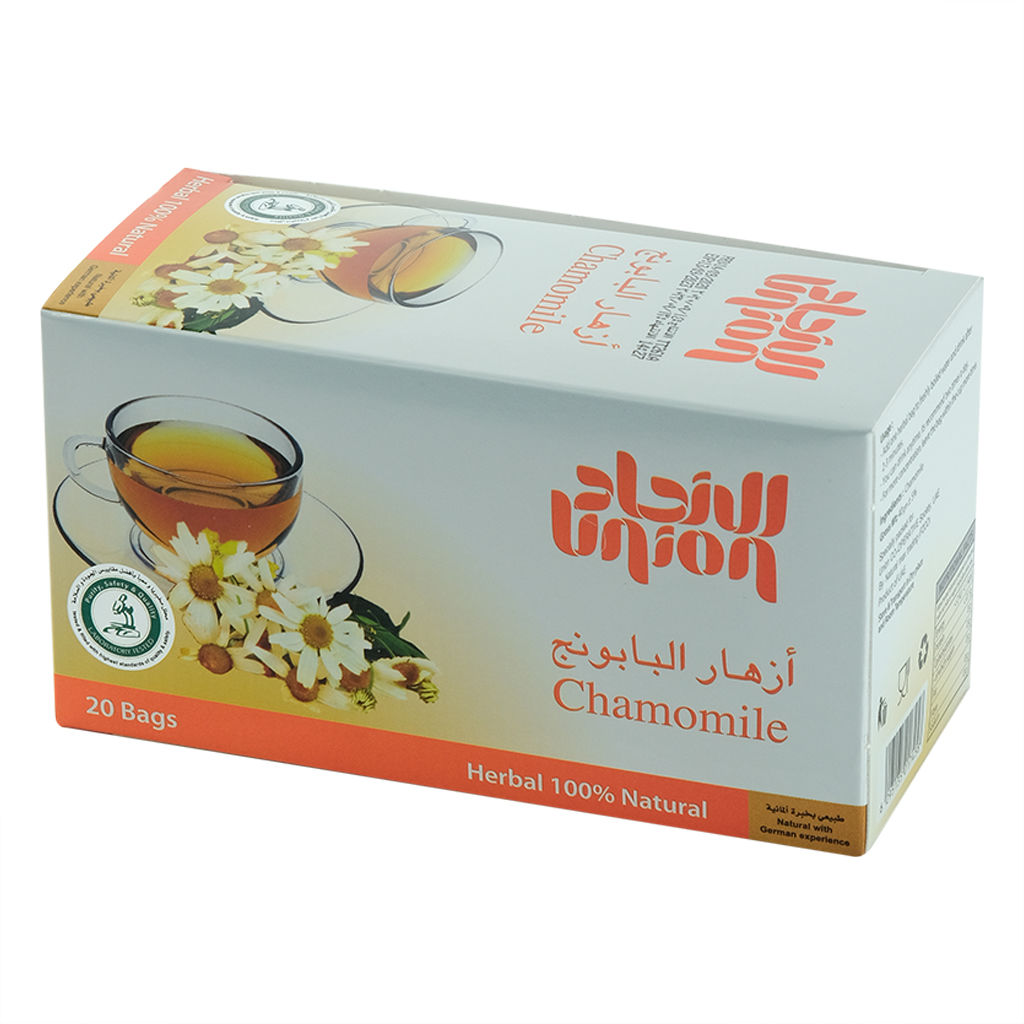 Picture of Union 20 Bags Chamomile Flowers Herbal Tea, 2g - Pack of 36 - Carton