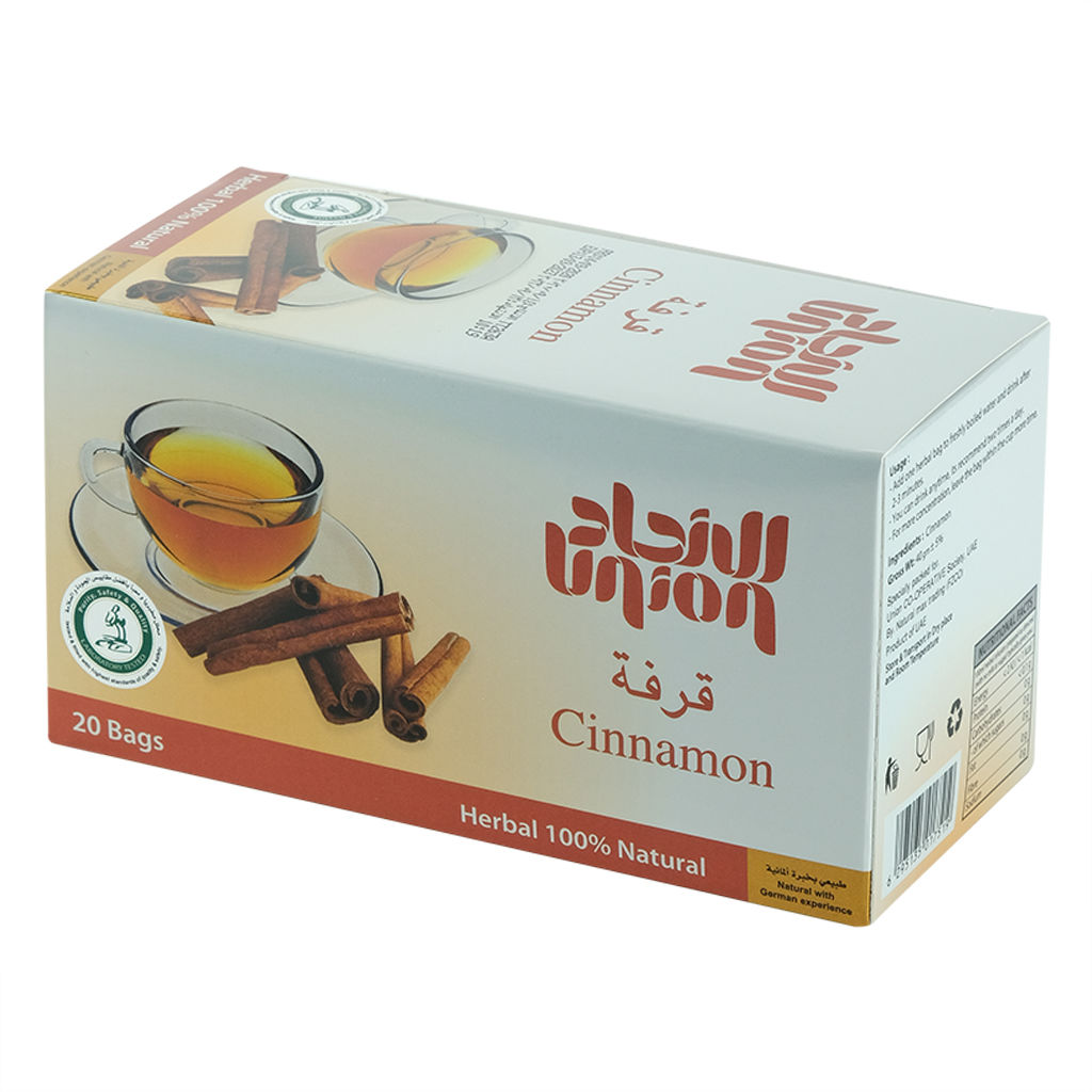 Picture of Union 20 Bags Cinnamon Herbal Tea, 2g - Pack of 36 - Carton