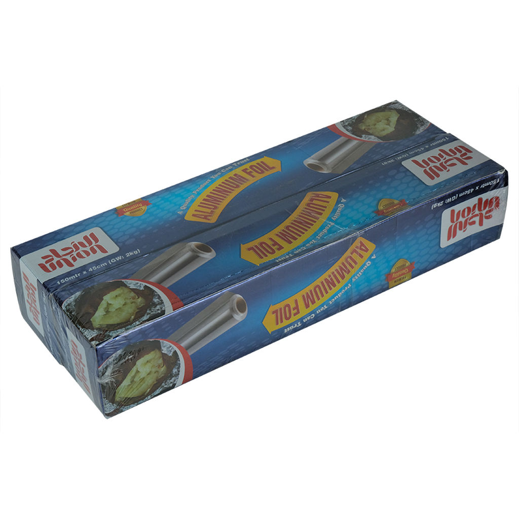 Picture of Union 2 Pieces Aluminium Foil, 150m x 45cm - Pack of 3 - Carton