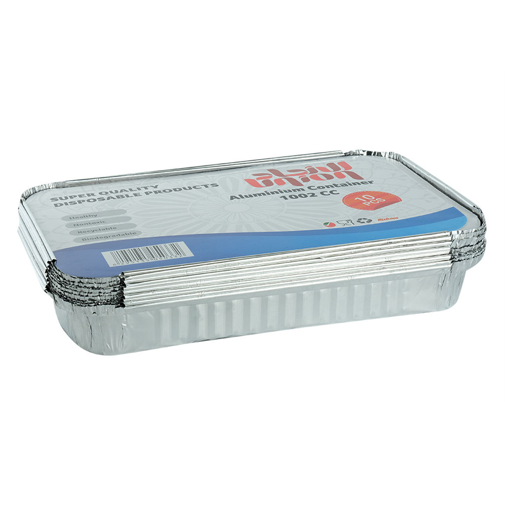Picture of Union 1002CC Disposable Aluminium Container, 10 Pieces - Pack of 24 - Carton