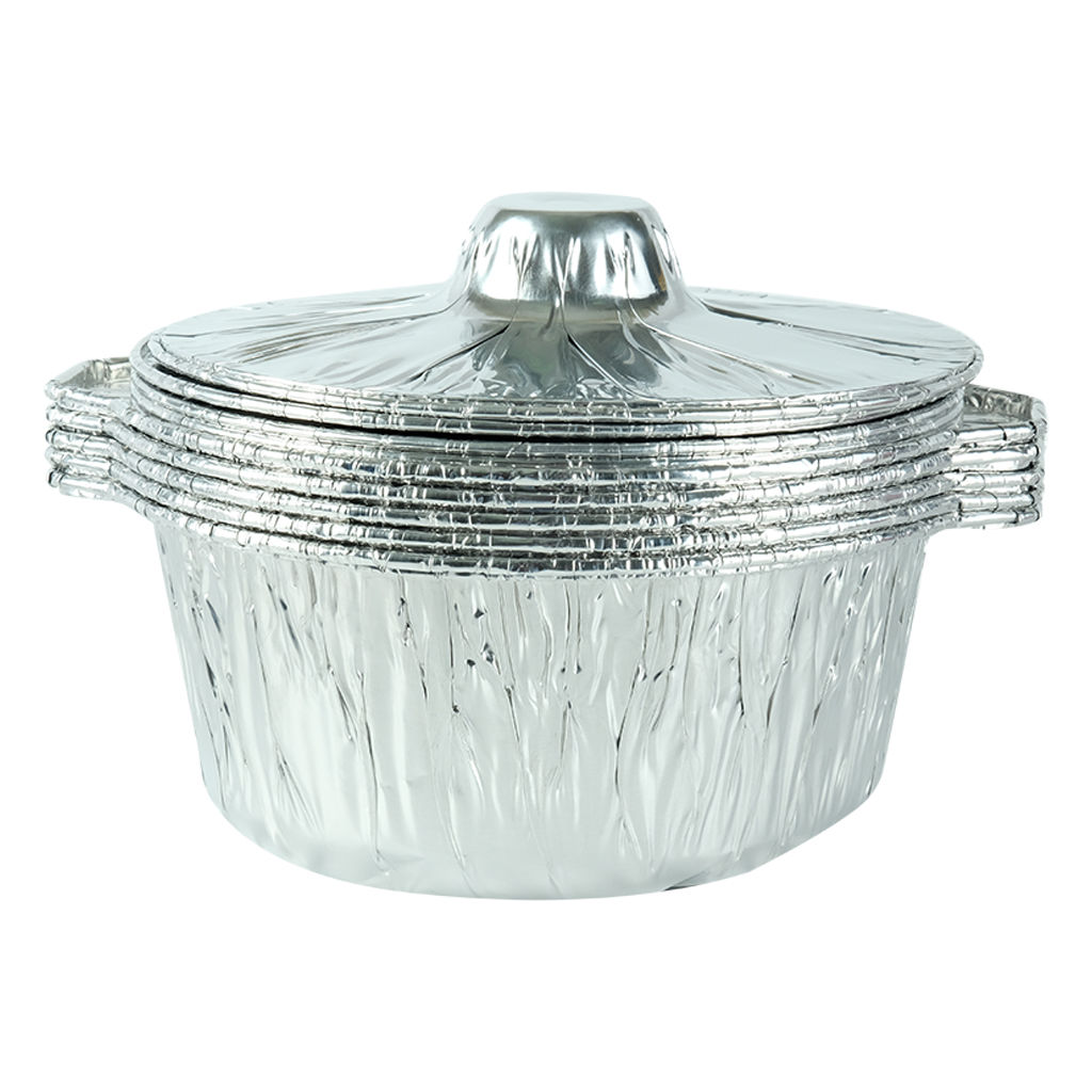 Picture of Union Aluminium Pot With Lid, 5 Pieces - Pack of 15 - Carton