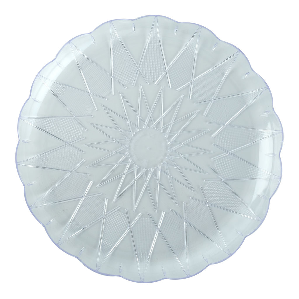 Picture of Union 5 Pieces Crystal Plate, 24cm - Pack of 10 - Carton