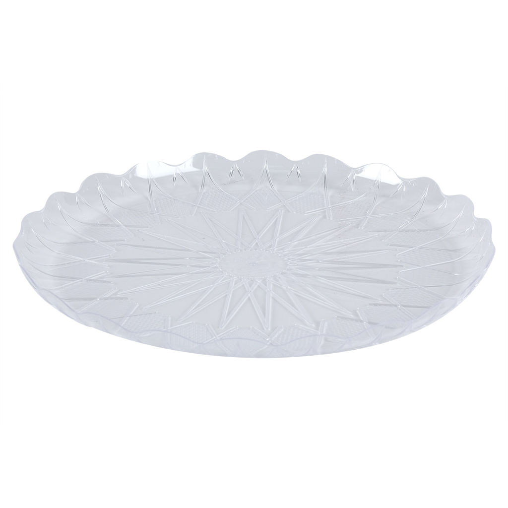 Picture of Disposable 5 Pcs Crystal Plates Pack, 27cm - Carton of 10 Packs