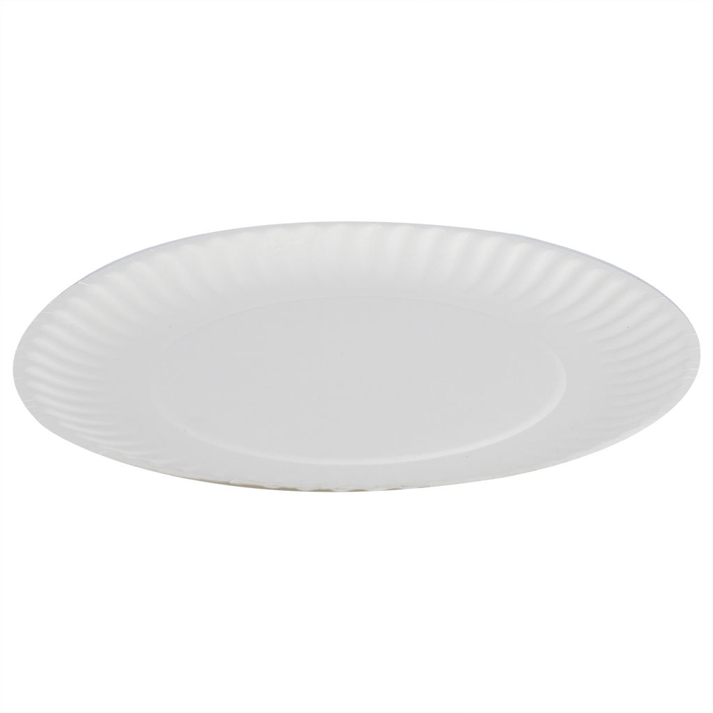 Picture of Disposable 100 Pcs Paper Plates Pack, 9inch - Carton of 10 Packs