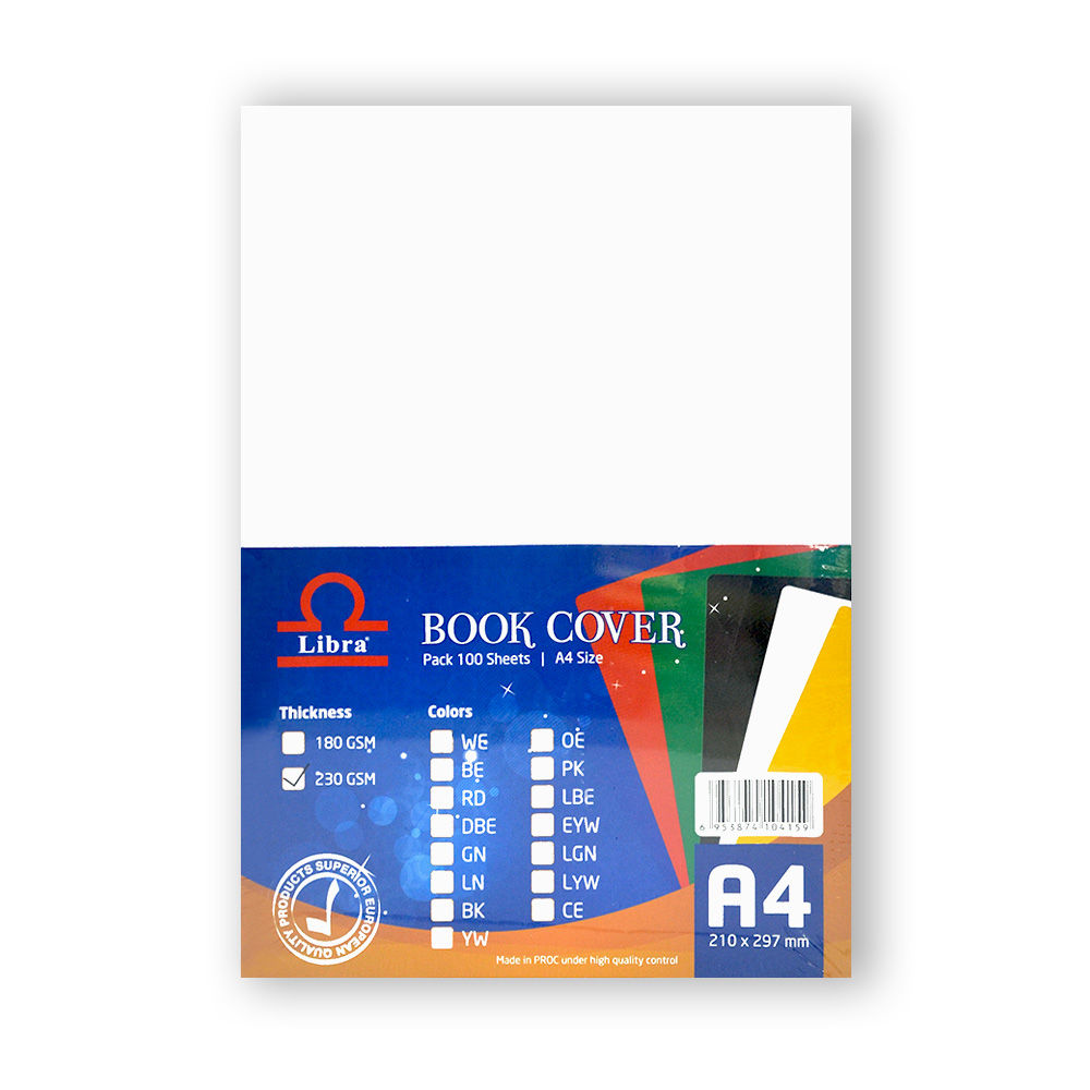 Buy Online Libra Embossed Leather Board A4, White, Carton of 10 Packs