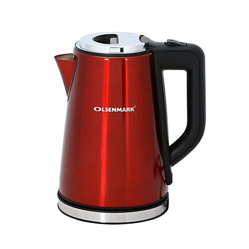 Buy Online Olsenmark Cordless Stainless Steel Kettle, OMK2147, Red ...