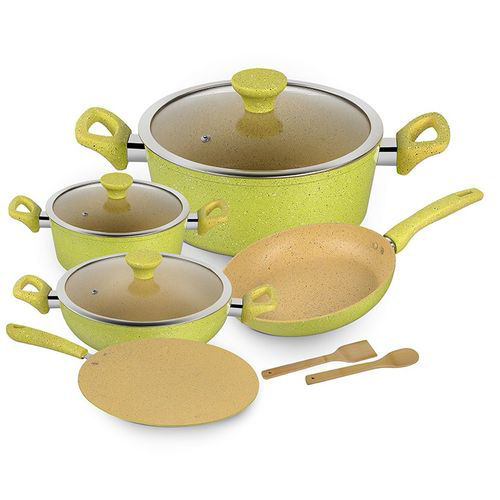 Buy Online Royalford Aluminium Cookware Set, RF9838, Set of