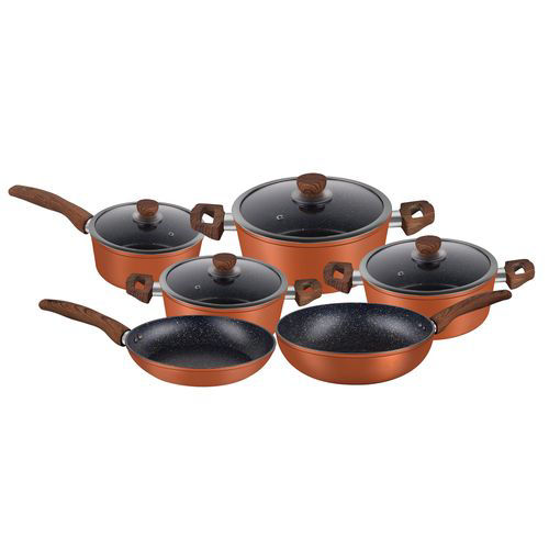 Buy Online Royalford Aluminium Cookware Set, RF9769, Set of 10Pcs in