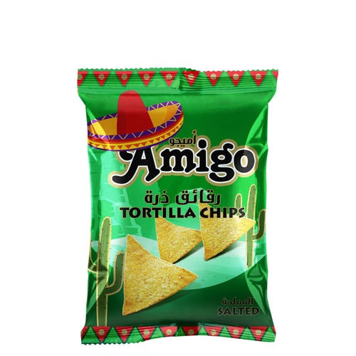 Buy Online Amigo Tortilla Chips Salted Flavour, 100g, Carton of 18 Pcs