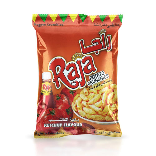 Buy Online Raja Ketchup Flavor Crunchies, 70g, 18pcs in UAE