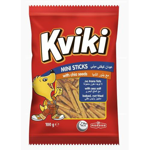 Picture of Kviki Baked Mini Sticks with Chia Seeds
