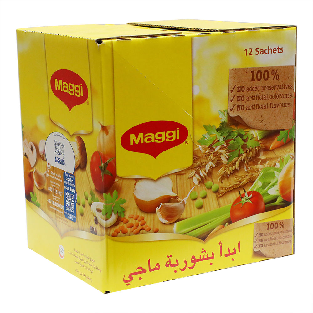 Buy Online Nestle Maggi 12 Sachets Chicken Noodle Soup Pack - 60g in ...