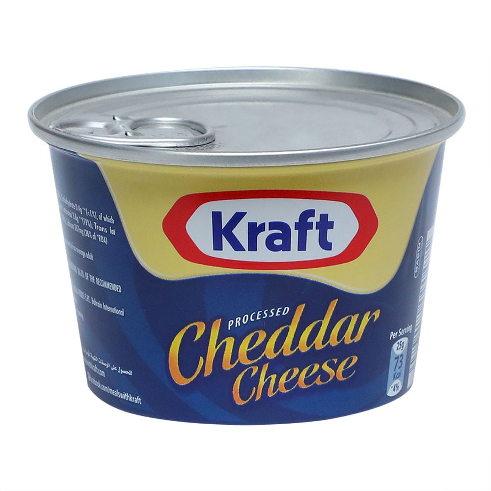 Buy Online Kraft Processed Chedder Cheese Pack - 190g in UAE | Dubuy.com