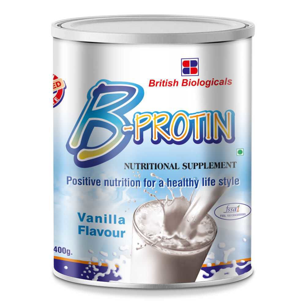 Buy Online B-Protin Nutritional Supplement Vanilla Powder, 400g In UAE ...