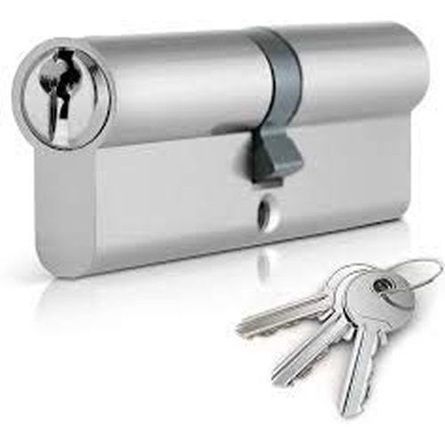 Picture of Cylinder Door Lock with 3 Key, Silver