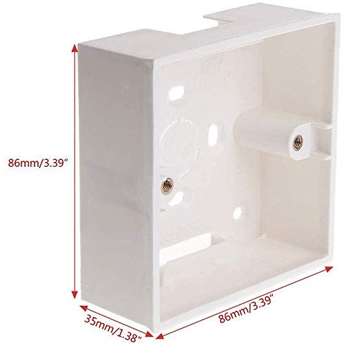 Picture of PVC Wall Mount Junction Box for Socket Base, Pack of 3