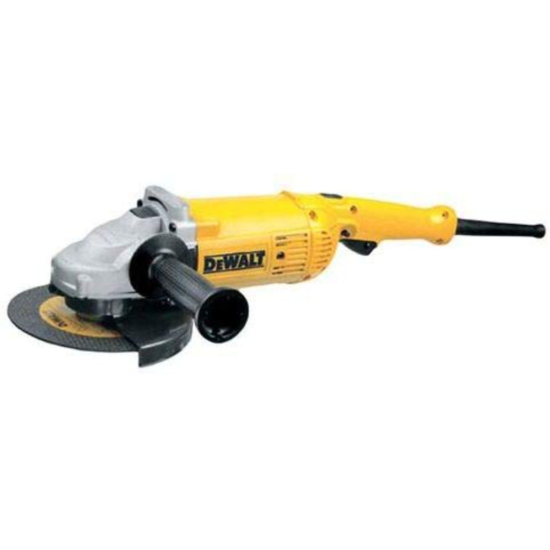 Buy Online Dewalt Large Angle Grinder with Lock on Switch, Yellow