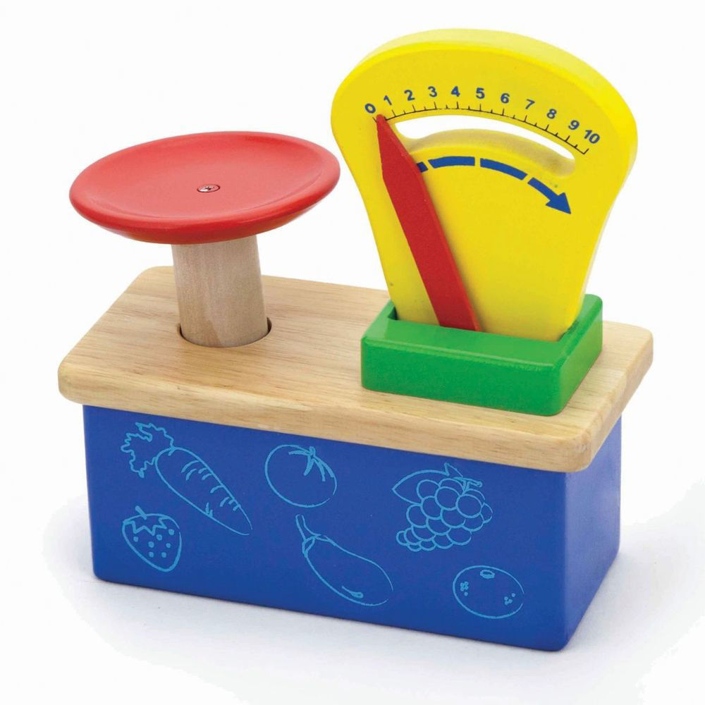 Buy Online Viga Toys Kids Pretend Play Wooden Weighing Scale Kitchen