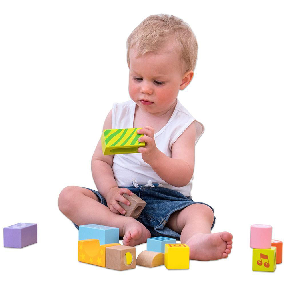 Buy Online Viga Toys Wooden Sensory Sound Blocks in UAE