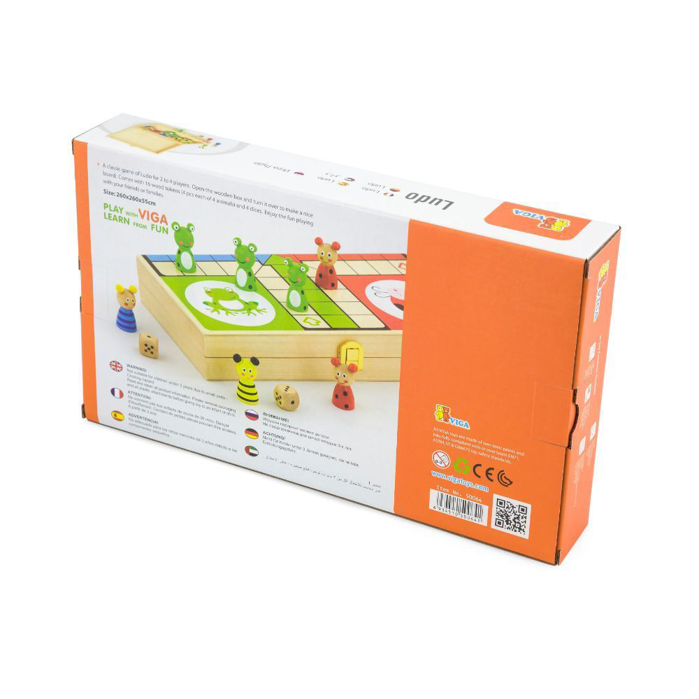Buy Online Viga Wooden Ludo Board Game in UAE