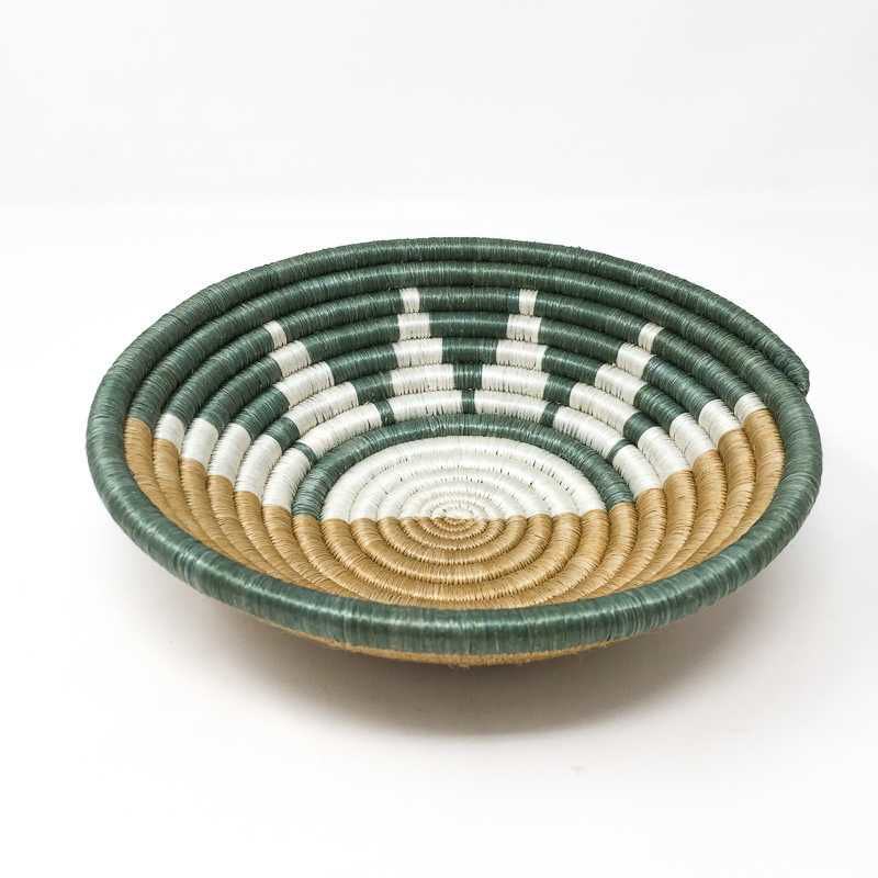 Picture of Azizi Life Zubita In the Moment Woven Bowl, Teal