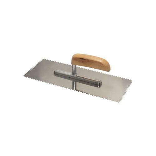 Picture of Open End U Notched Trowel with Wooden Handle, Carton Of 60 Pcs