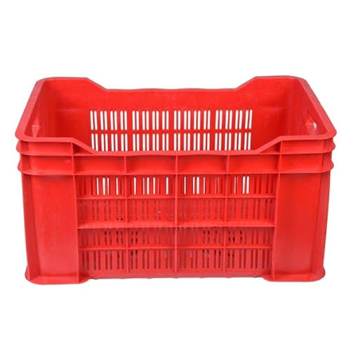 Picture of Shree Plastics Rectangular Mesh Vegetable Plastic Crate for Storage