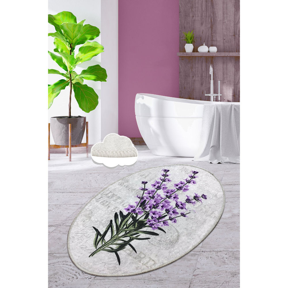 Picture of Ant Decor Lavendar Printed Decorative Non Slip Area Rug