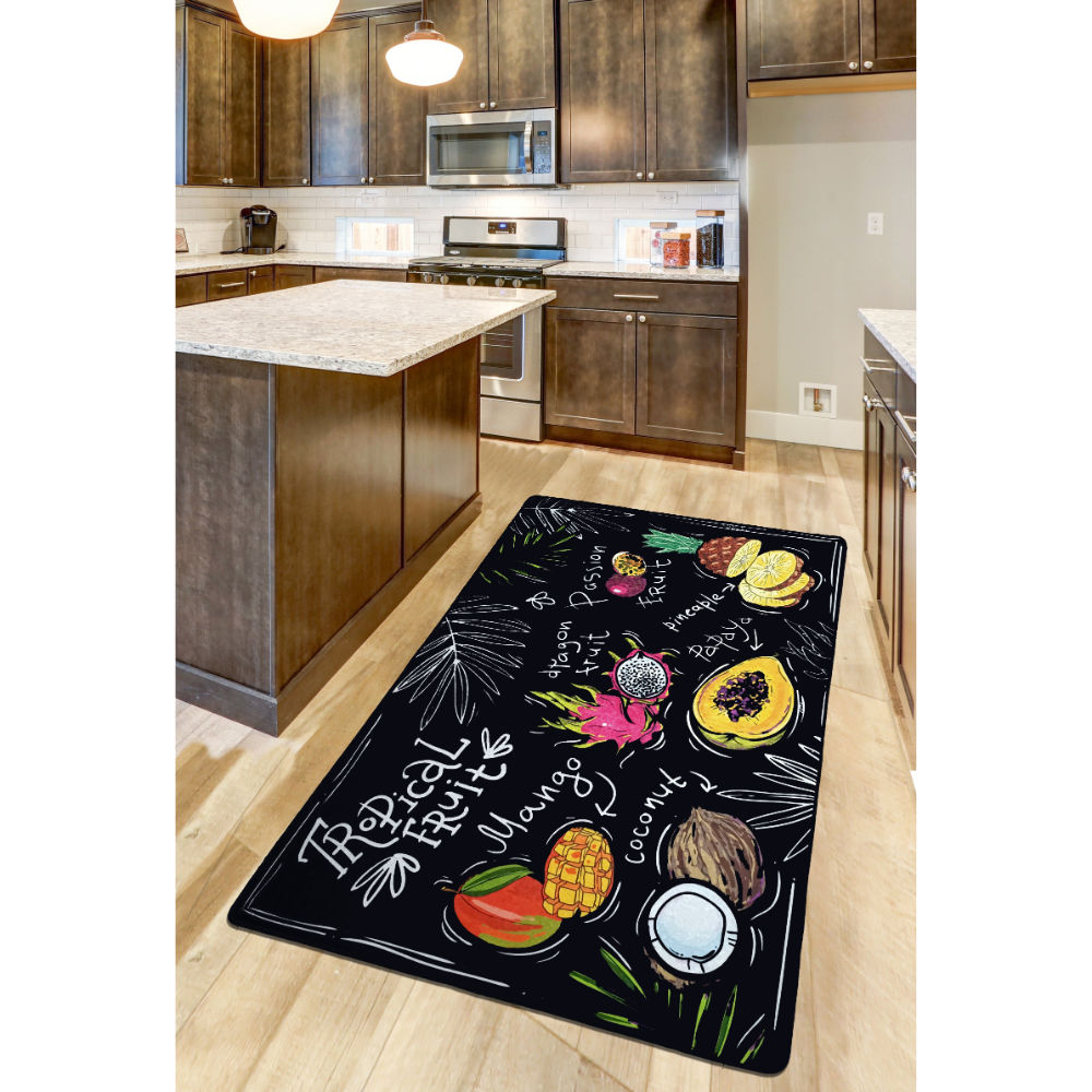 Picture of Ant Decor Fruit Feast Printed Kitchen Non Slip Area Rug