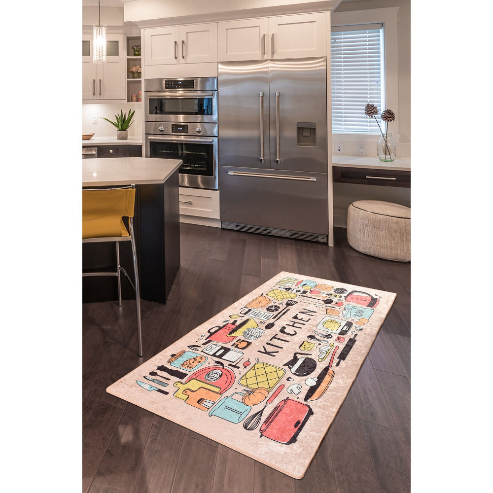 Picture of Ant Decor Kitchen Printed Decorative Non Slip Area Rug