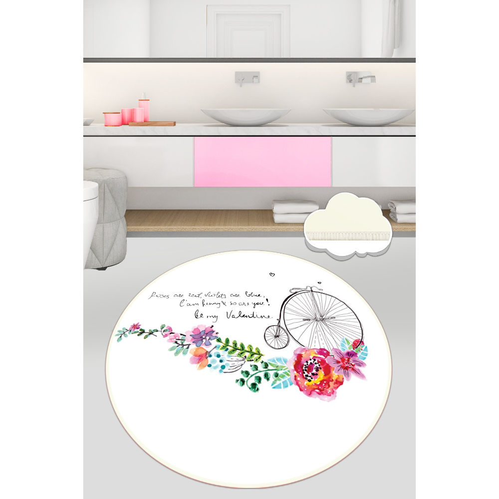 Picture of Ant Decor Monowheel Printed Bathroom Non Slip Area Rug