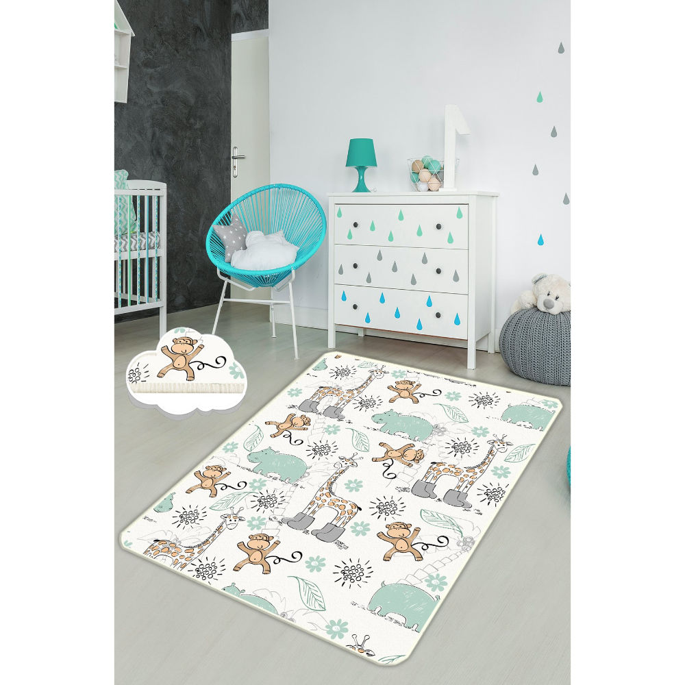Picture of Ant Decor Sweet Animals Printed Non Slip Area Rug