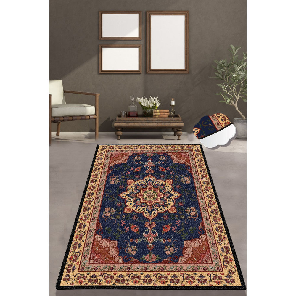 Picture of Ant Decor Weaving Floral Patterned Decorative Non Slip Area Rug