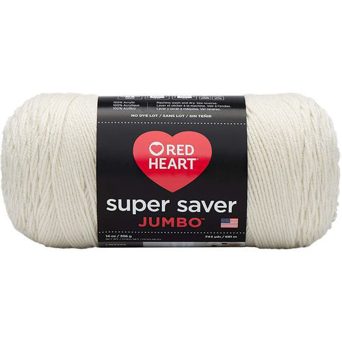 Picture of Red Heart Super Saver Acrylic Jumbo Yarn, Off-White