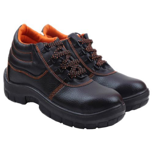 Picture of JBW Jeep PVC Labour Safety Shoes, Black