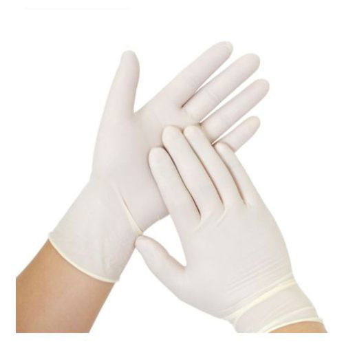 Picture of Silk Latex Examination Gloves, White