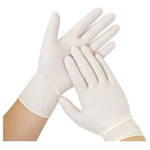 Picture of Silk Latex Examination Gloves, White