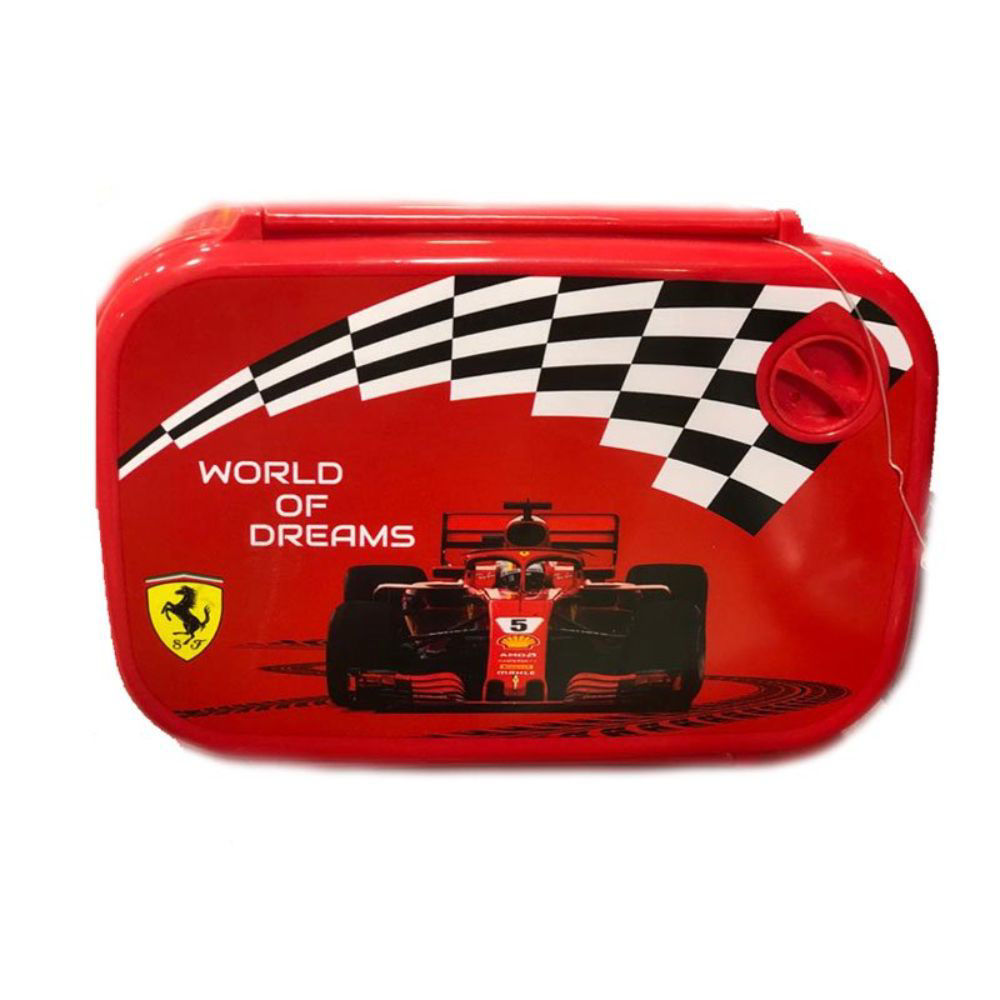 Buy Online Simba Ferrari Built For Speed Lunch Box Black in UAE