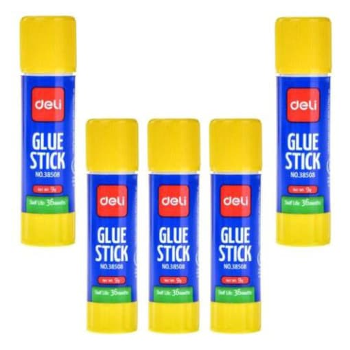 Buy Online Deli Glue Stick, 9 g, Pack of 5 in UAE | Dubuy.com